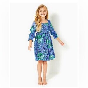 Girl’s Lilly Pulitzer Mini Beyonca Cotton Dress Size Medium